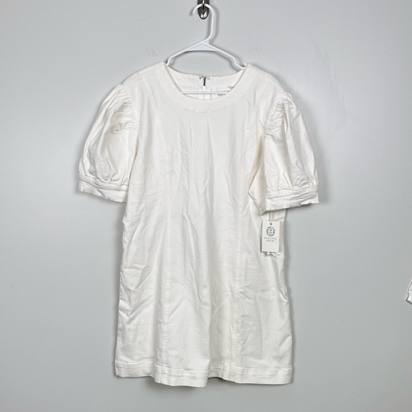 HYACINTH HOUSE White Stretch Denim Juniper Mini Dress - Picture 8 of 13